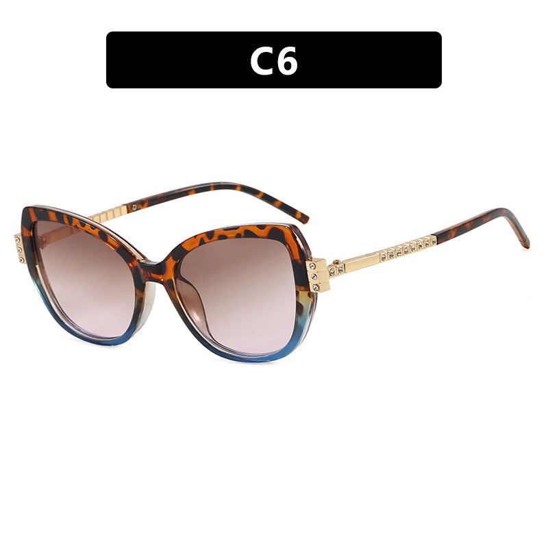 Damen oversized Sonnenbrille mit schützendem UV-Filter und eleganten Akzenten Karnz