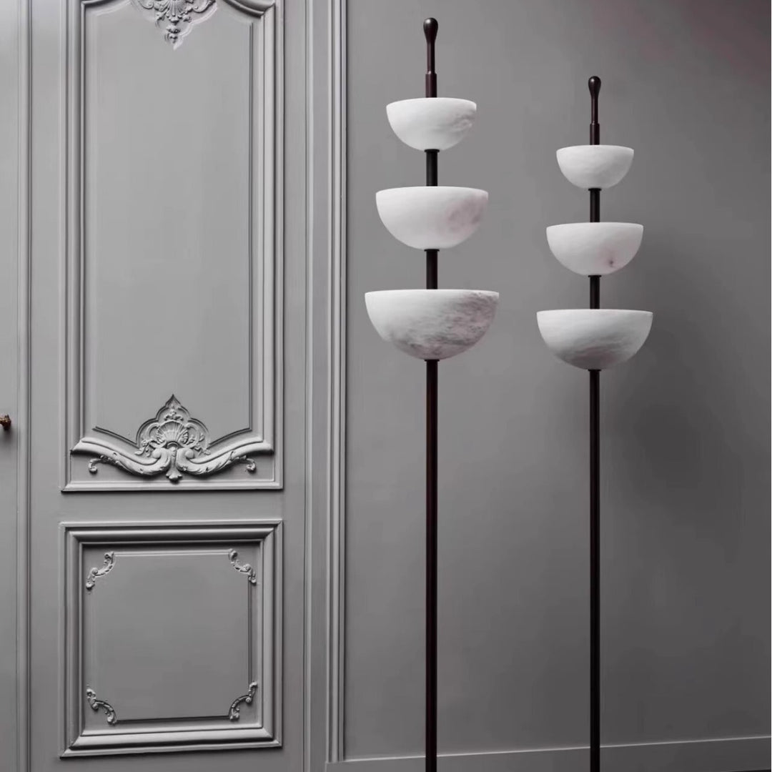 Künstlerische Alabaster Stehlampe