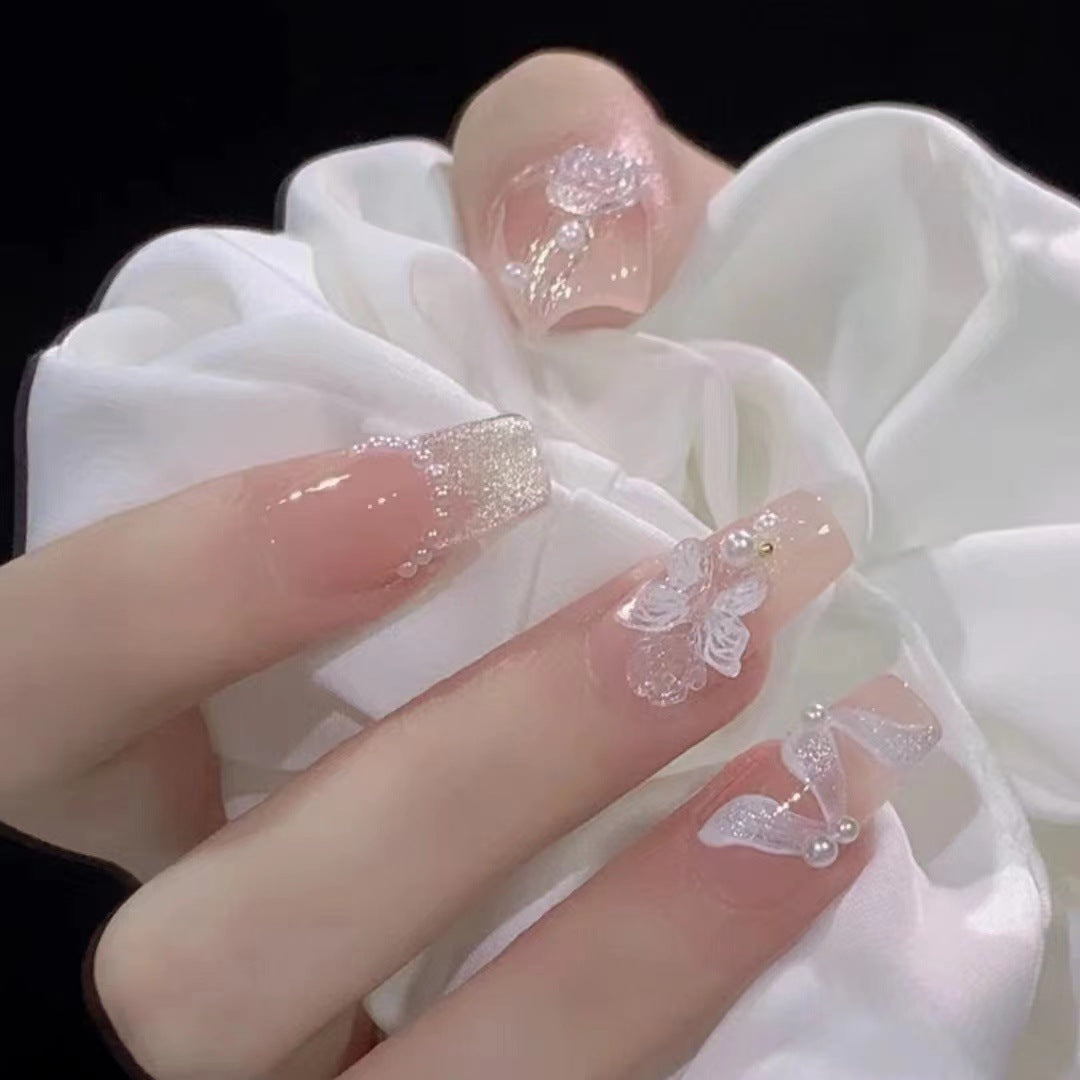 Dekoratives Press-On Nagelkunst-Set