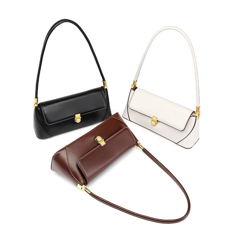 Strukturierte Lederhandtasche Karnz