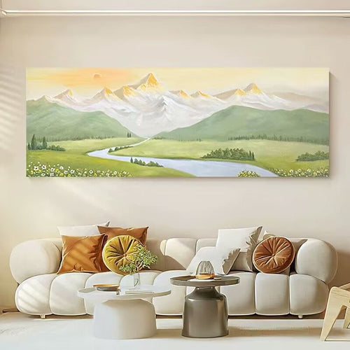Szenisches Berglandschaft Canvas Wandkunst