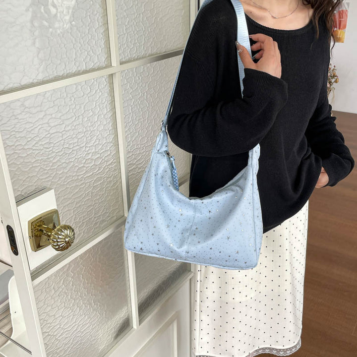 Stylische Stern-Druck Schultertasche