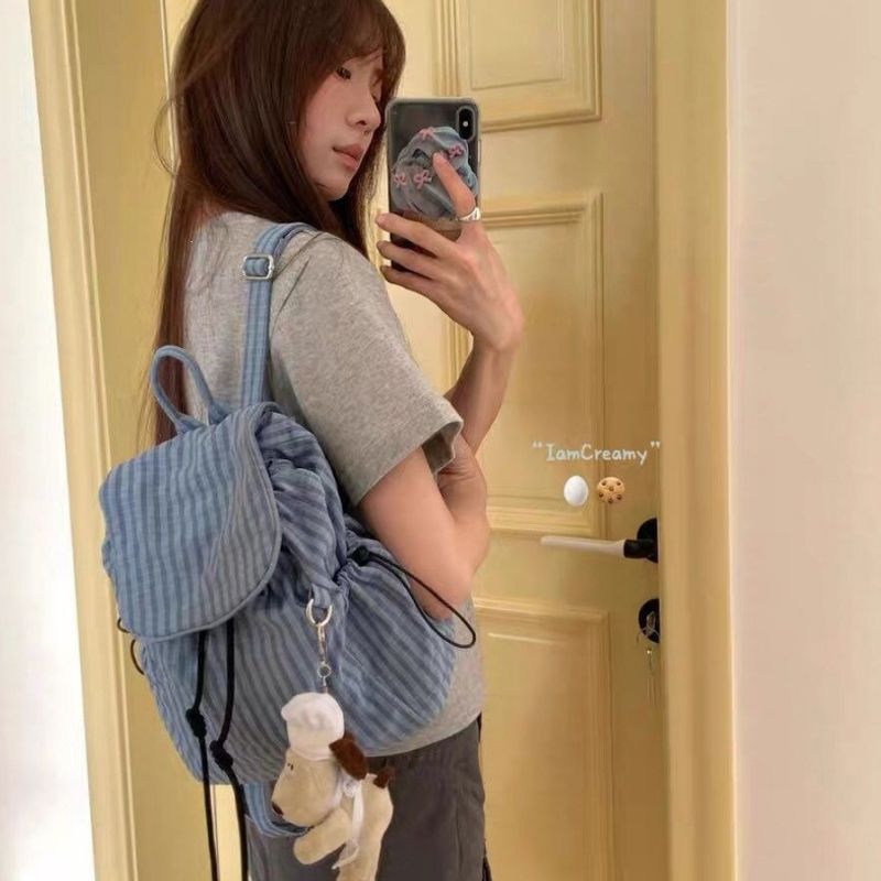 Gestreifter Casual Mini Rucksack Karnz