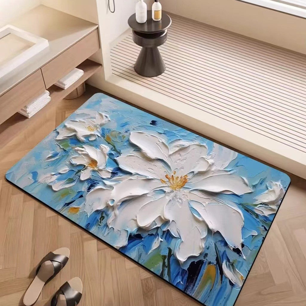 Luxuriöse strukturiertes Blumenteppich Karnz