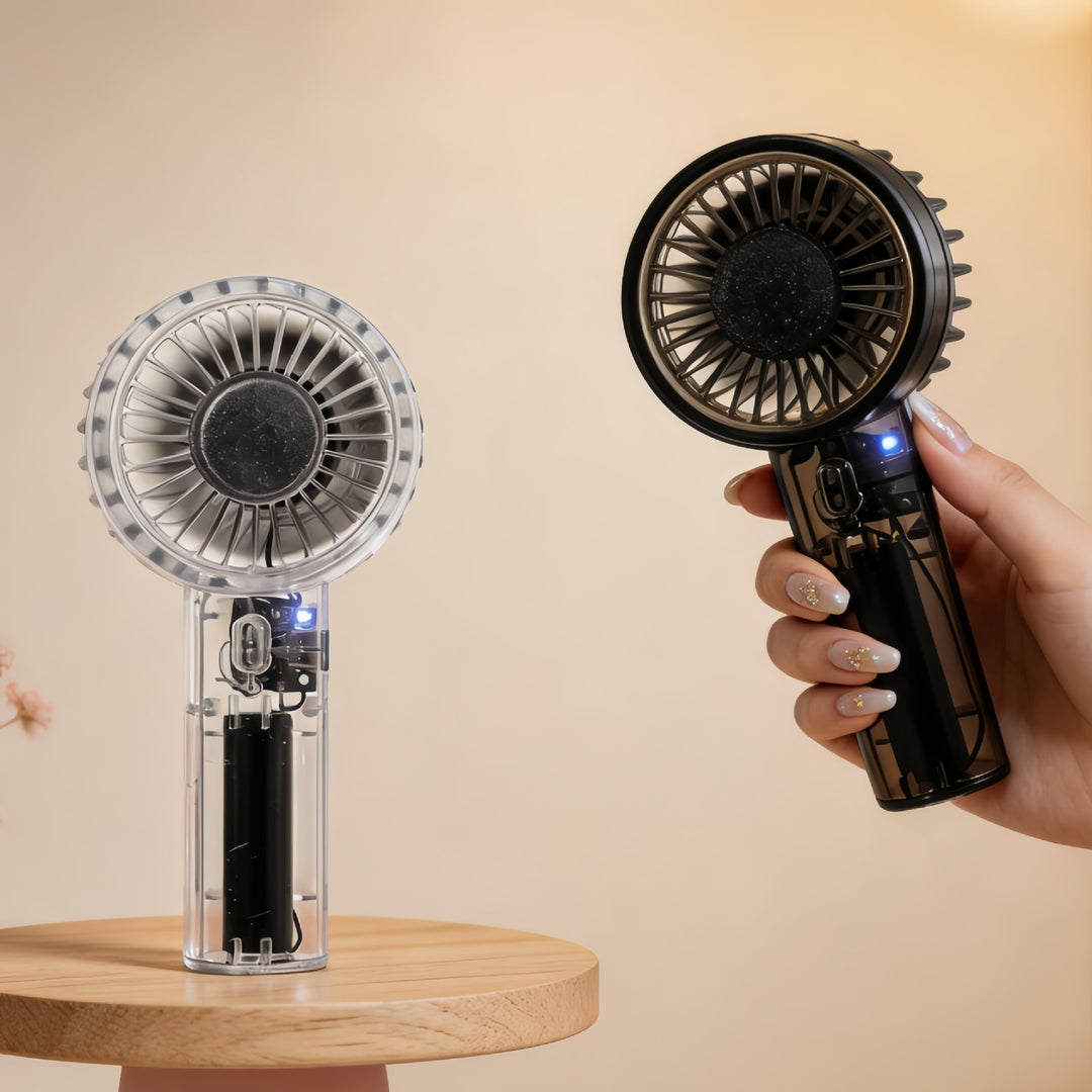 Damen Tragbarer USB Handventilator mit leistungsstarker Akkutechnologie Karnz