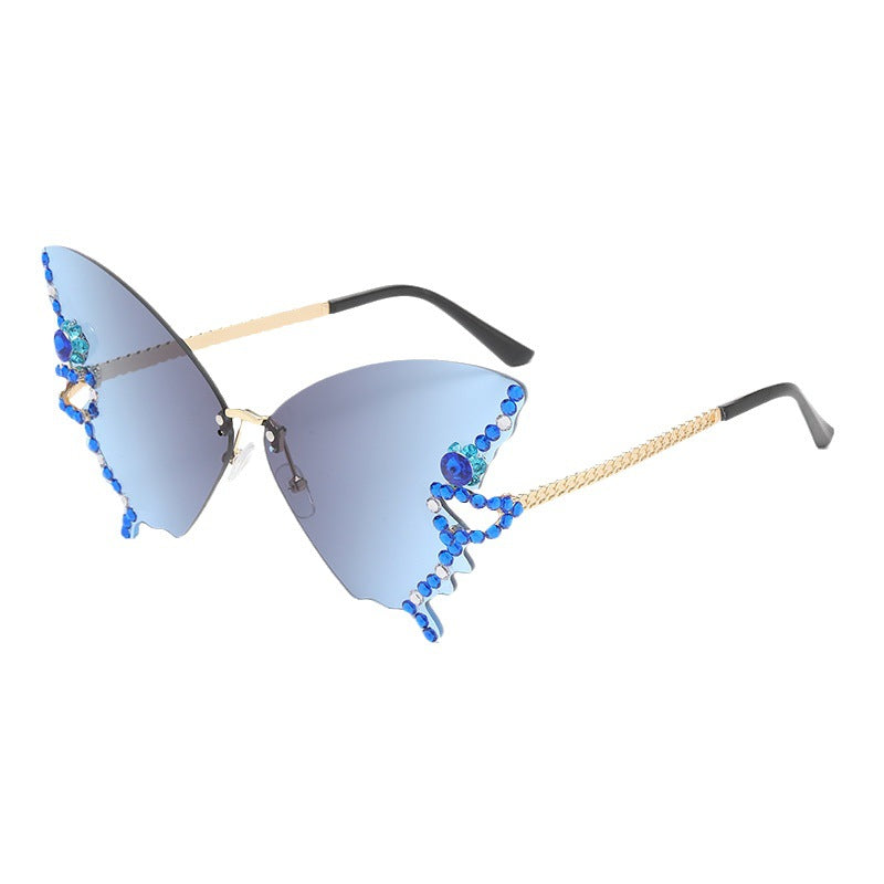 Damen extravagant designte Sonnenbrille Karnz