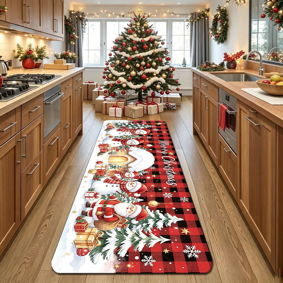 Dekorativer Weihnachts-Küchenläufer Teppich