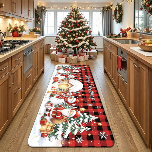 Dekorativer Weihnachts-Küchenläufer Teppich