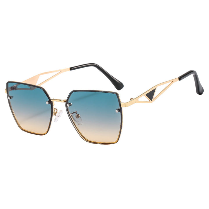 Damen geometrische Sonnenbrille mit filigranem Design Karnz