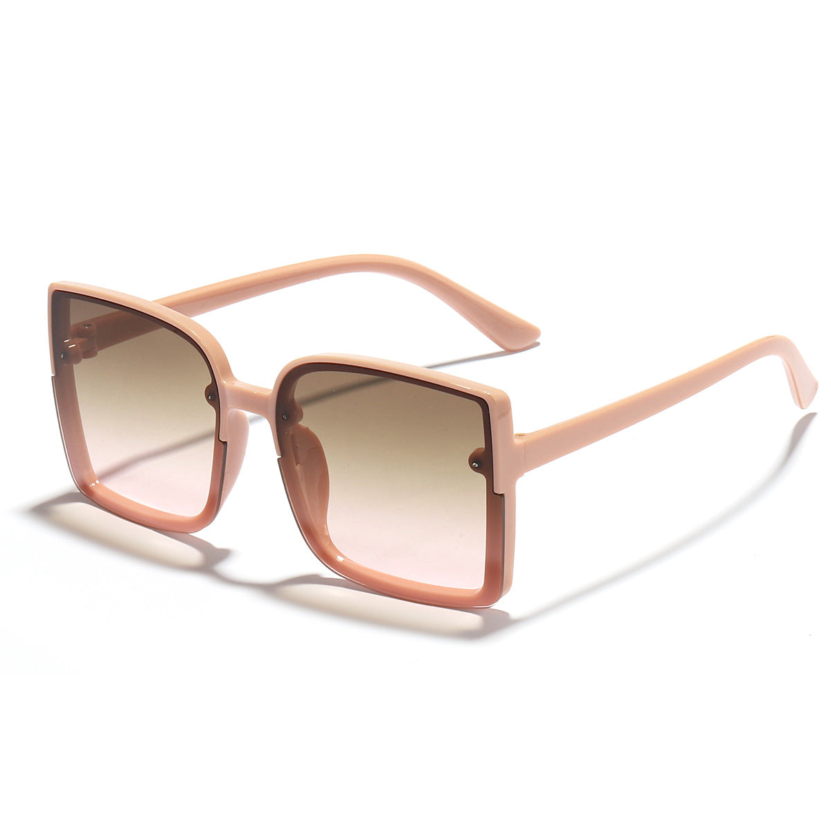 Damen oversized quadratische Sonnenbrille mit modernem Gradienteneffekt Karnz