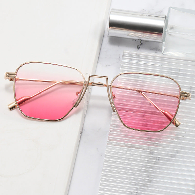 Damen modische viereckige Brille mit minimalistischer Rahmenstruktur Karnz