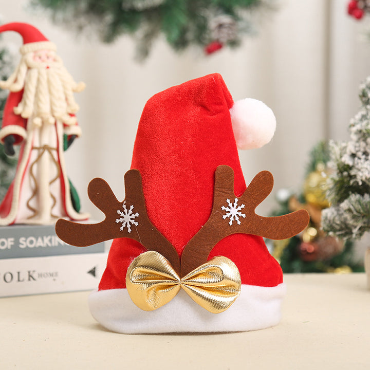 Festlicher Weihnachtsmann-Hut mit Rentierohren Karnz