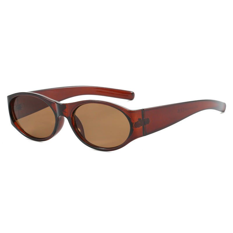 Damen modische Sonnenbrille mit elegantem, ovalem Design und UV-Schutz Karnz