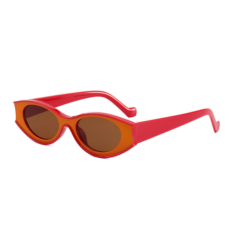 Damen Cat-Eye Sonnenbrille mit kontrastierendem Rahmendesign Karnz