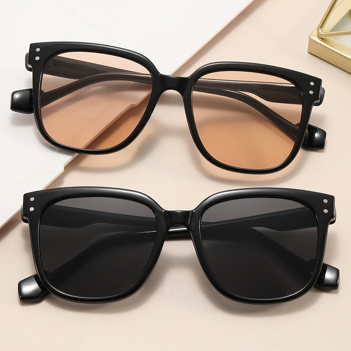 Damen stylische rechteckige Brille Karnz