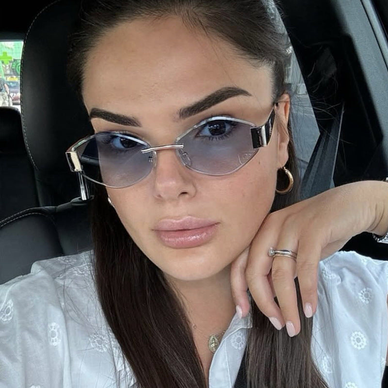 Damen modische Sonnenbrille mit elegantem achteckigen Rahmen und UV-Schutz Karnz