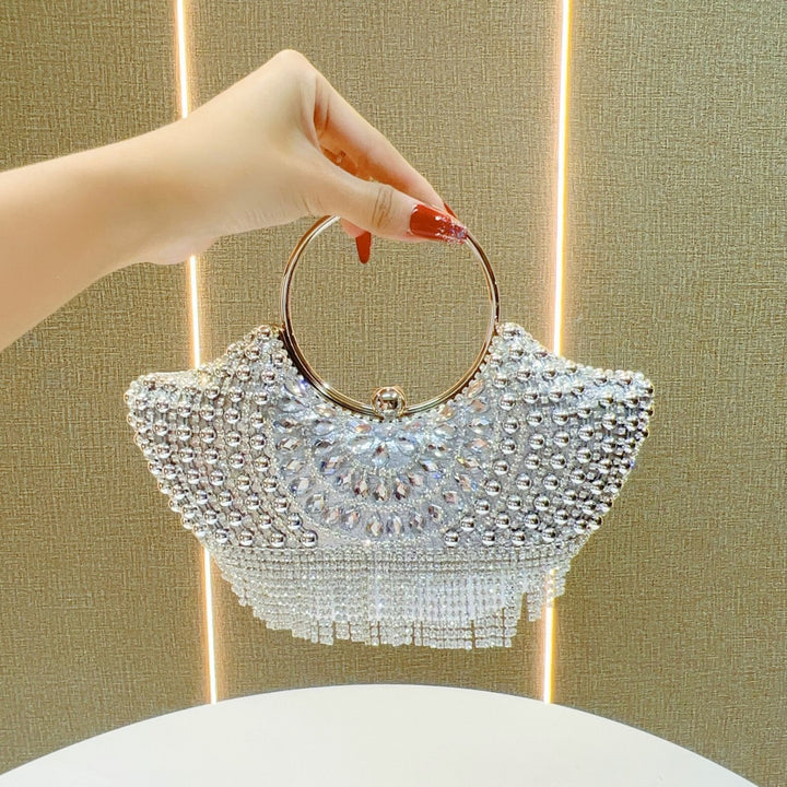 Dekorative Abend-Handtasche mit Strass-Akzenten