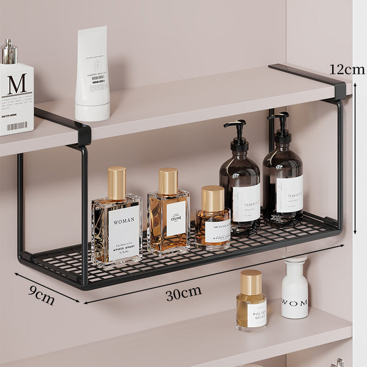 Unterbauregal mit Mesh-Schale und Klemmbefestigung