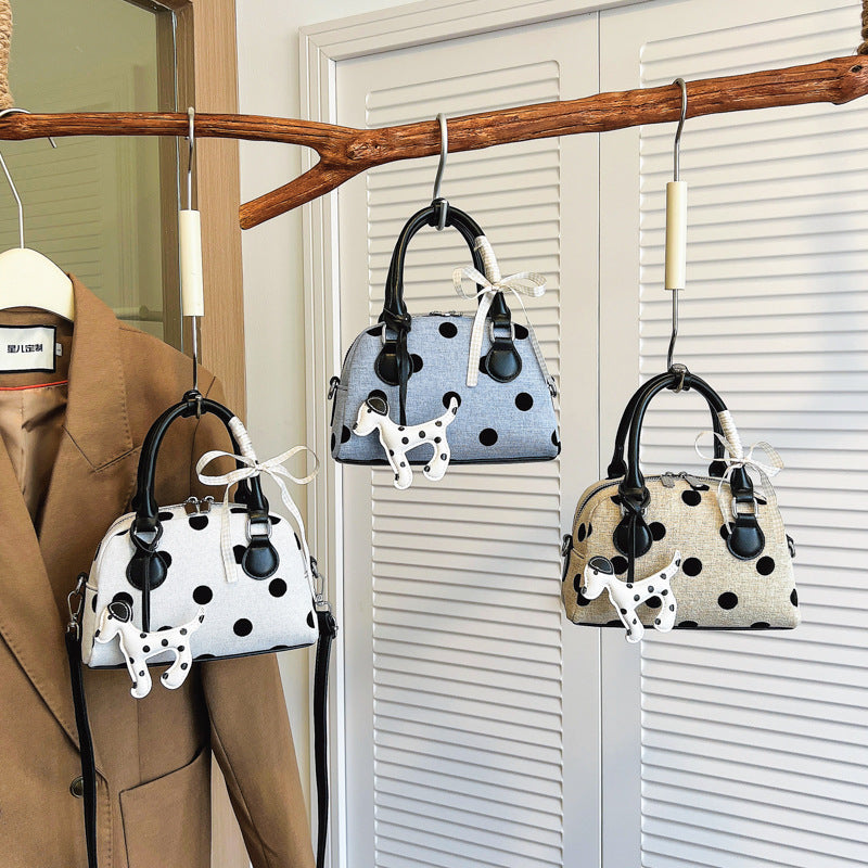 Verspielte Polka-Dot-Mini-Handtasche Karnz