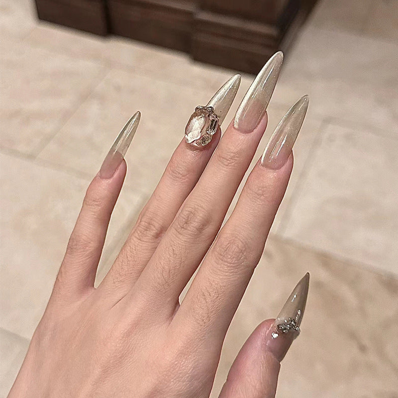Acrylic Stiletto Press-On Nägel Karnz