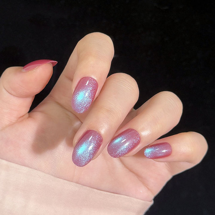 Funkelnde Ombre Press-On Nägel