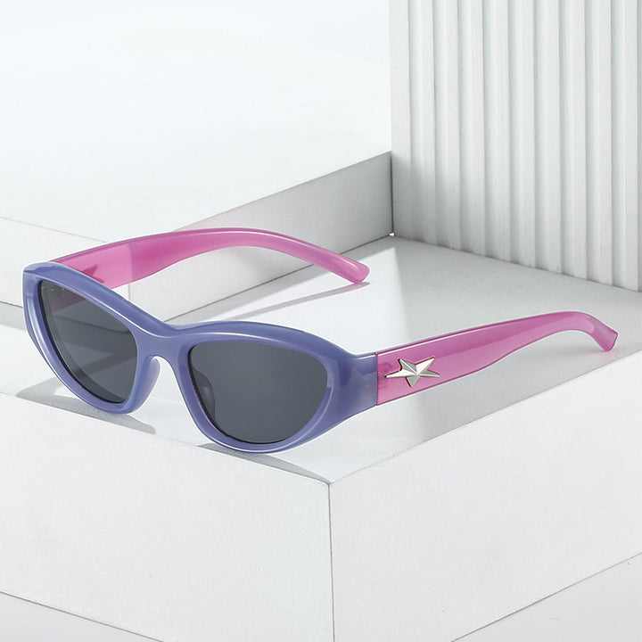 Retro-inspirierte Cat-Eye-Sonnenbrille Karnz