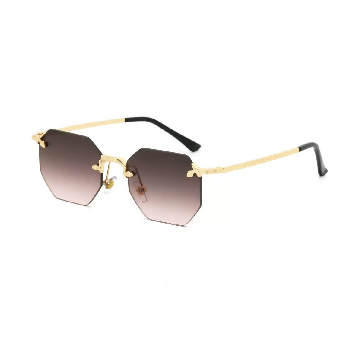 Damen stylische Sonnenbrille im modernen Oktagon-Design Karnz