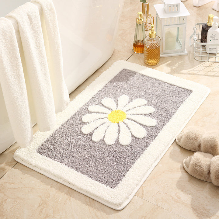 Blumenmotiv Memory Foam Badematte
