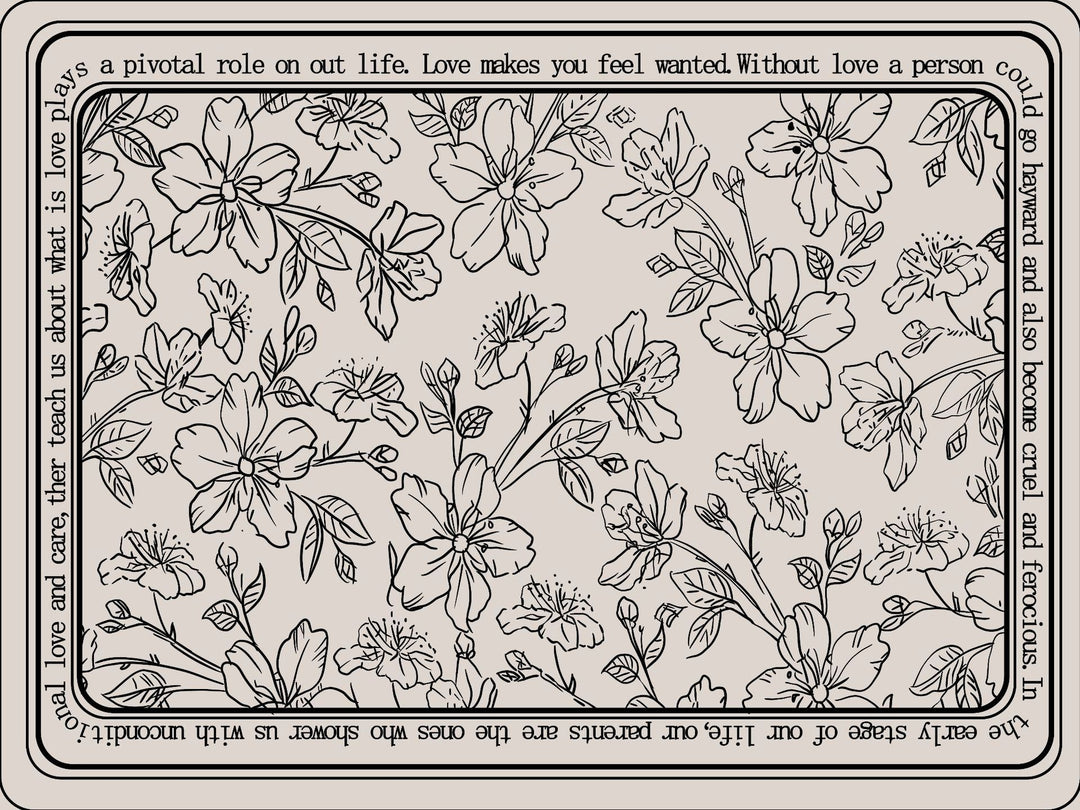 Inspirierendes Blumenquote Fußmatte Karnz