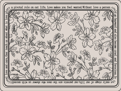 Inspirierendes Blumenquote Fußmatte Karnz
