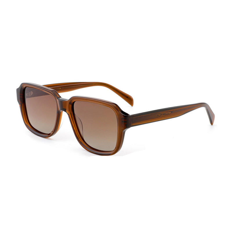 Damen quadratische Sonnenbrille mit modischem Muster Karnz