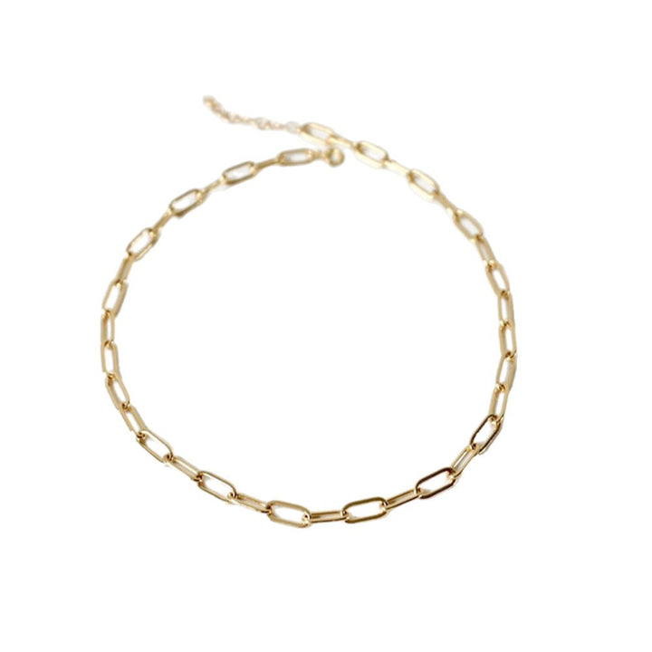 Schlanke lange Gliederkette Halskette Karnz