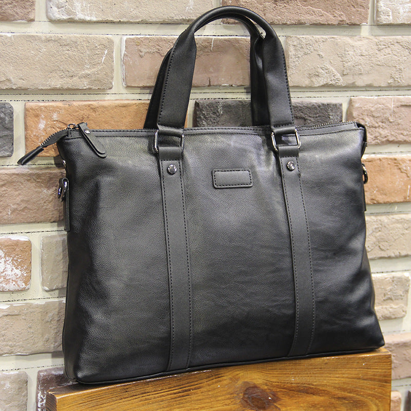 Elegante Tragetasche Aus Hochwertigem Leder Karnz