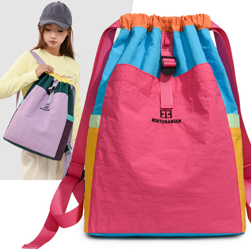 Bunter Kordelzug-Rucksack Karnz