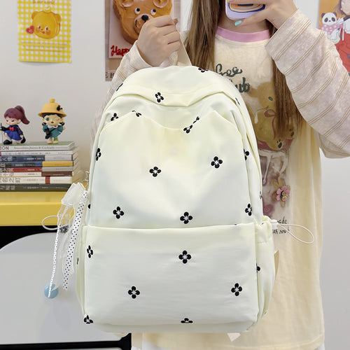 Blumenbestickter Freizeit-Rucksack Karnz