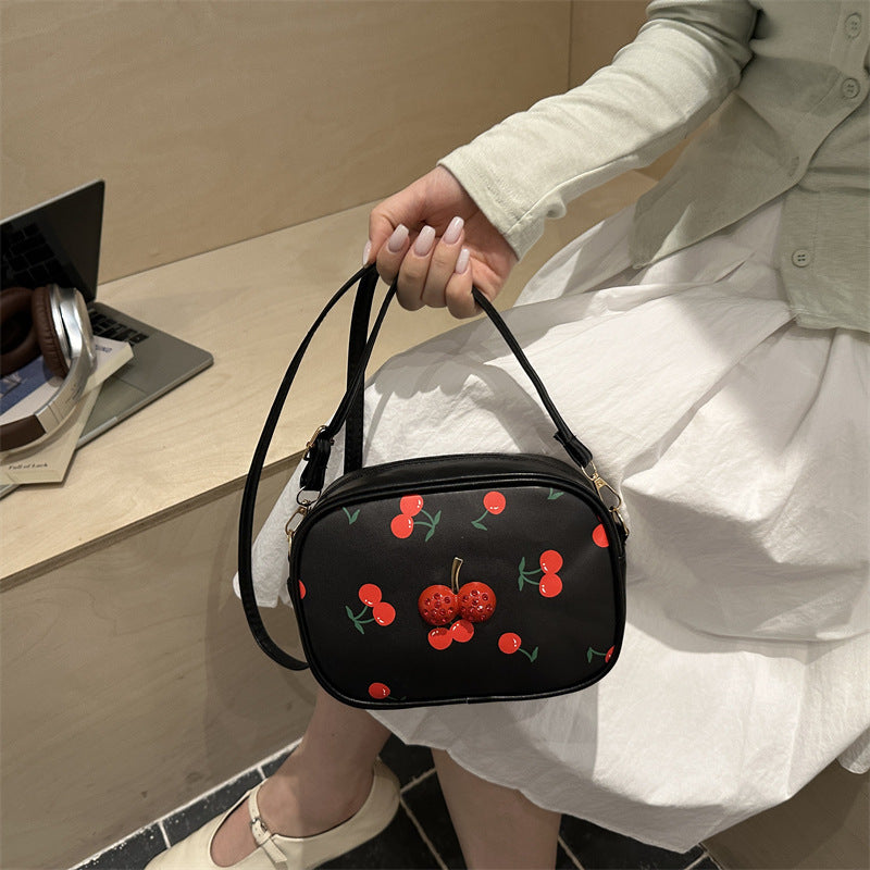 Niedliche Kirschmuster-Handtasche