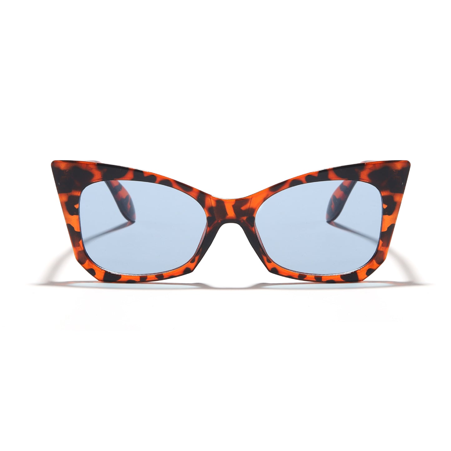 Damen Sonnenbrille im trendigen Cat-Eye Design mit auffälligem Leopardenmuster Karnz