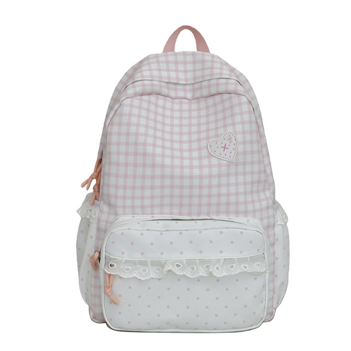 Verspielt Karomuster Rucksack Karnz