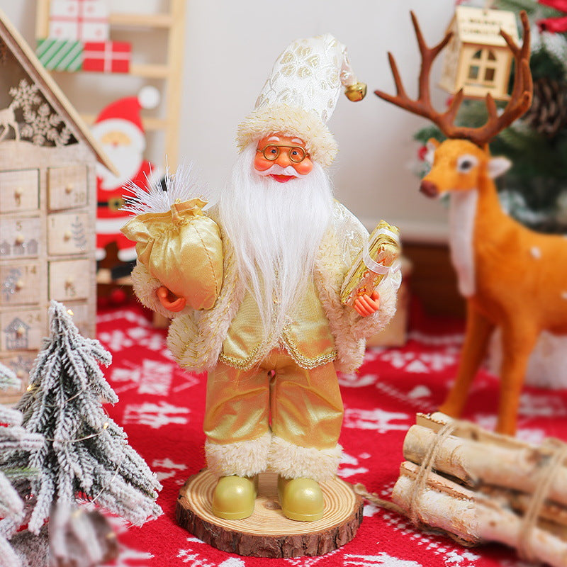 Nostalgische Weihnachtsmann Dekoration Karnz