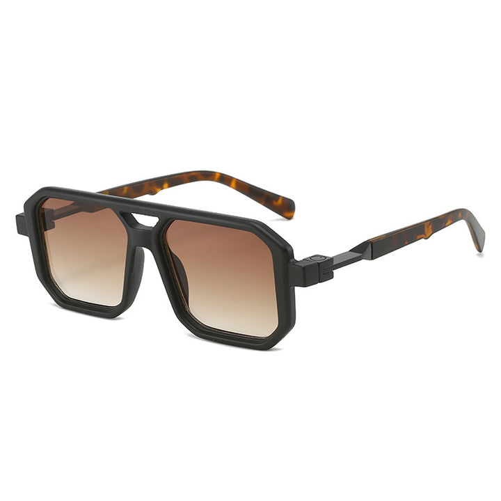 Fette Übergroße Achtkantige Sonnenbrille Karnz