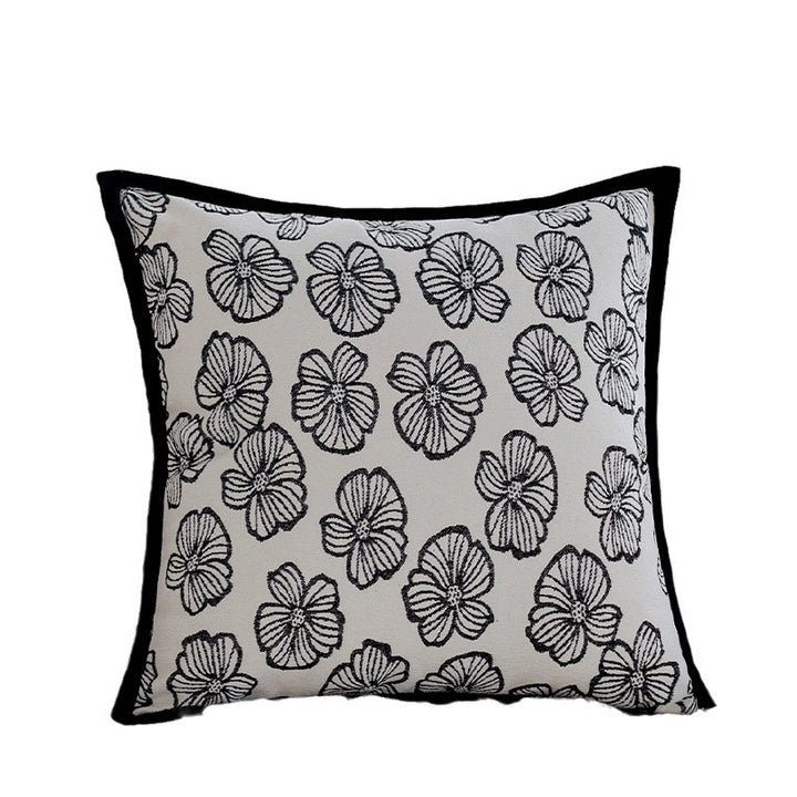 Quadratischer Dekorativer Kissenbezug mit großflächigem Wildtier-Jacquard und Samtpaspel Karnz