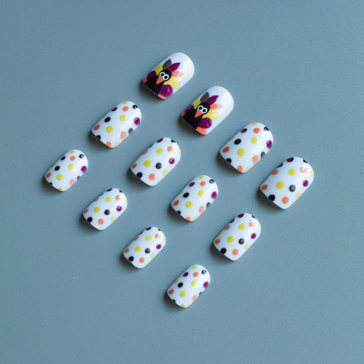 Festliches Thanksgiving-Themen-Nagelkunst-Set