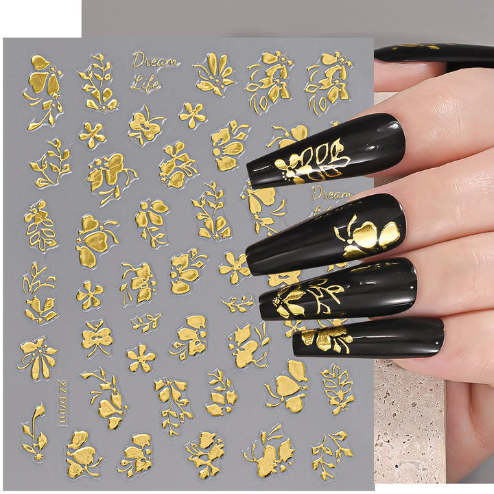 Floral Decorative Nail Art Aufkleber