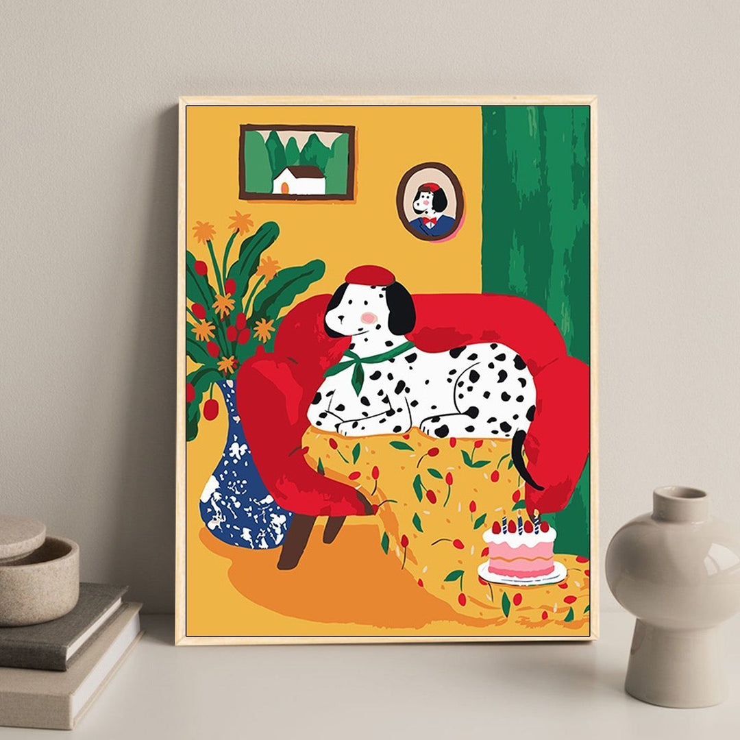 Gemütlicher floral-theme Wohnkultur Kunstdruck Karnz