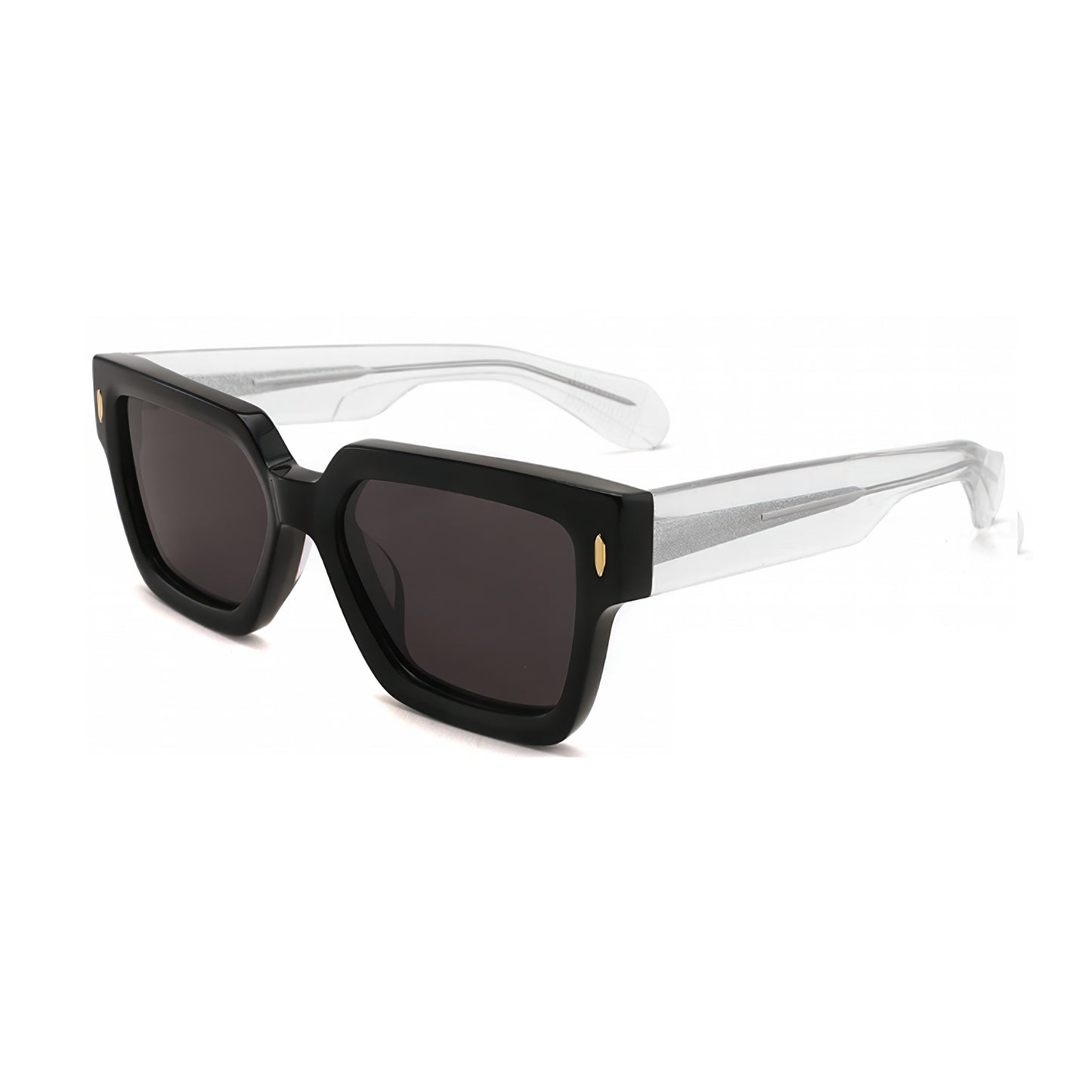 Damen modische Sonnenbrille im modernen, transparenten Hybrid-Design Karnz