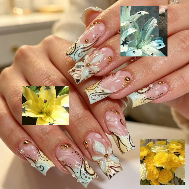 Dekorative Press-On Nail Art Tipps Karnz
