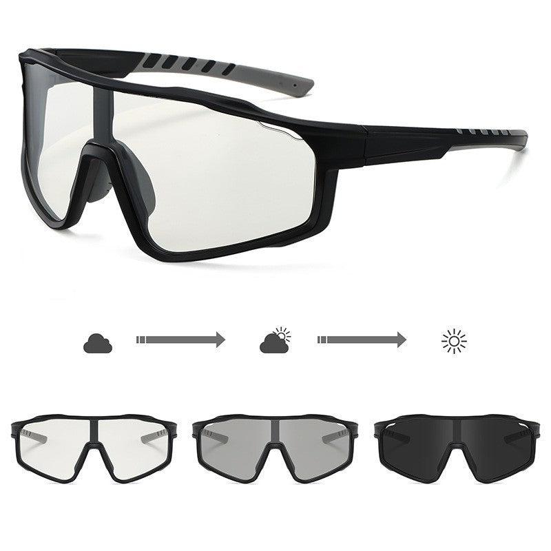 Unisex Sportliche Radbrille mit phototropen Gläsern und aerodynamischem Design Karnz
