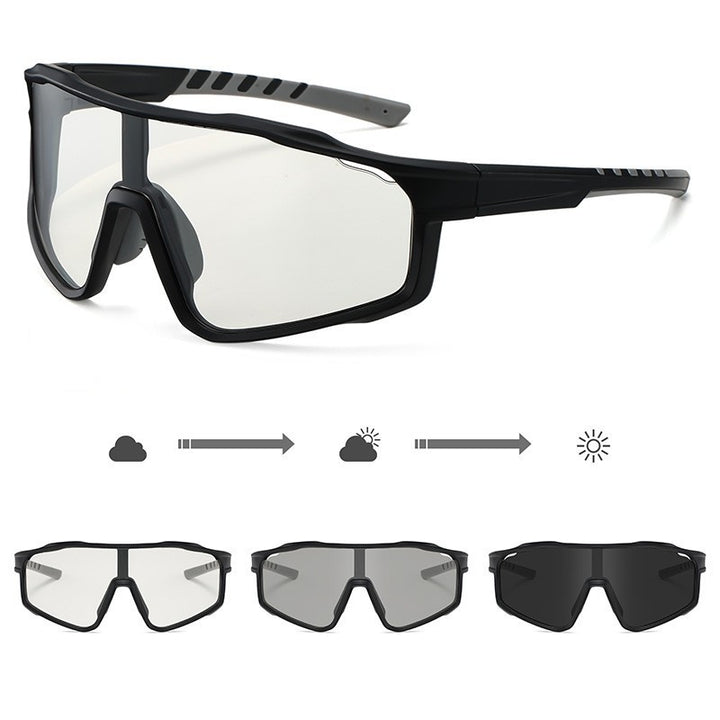 Unisex Sportliche Radbrille mit phototropen Gläsern und aerodynamischem Design Karnz
