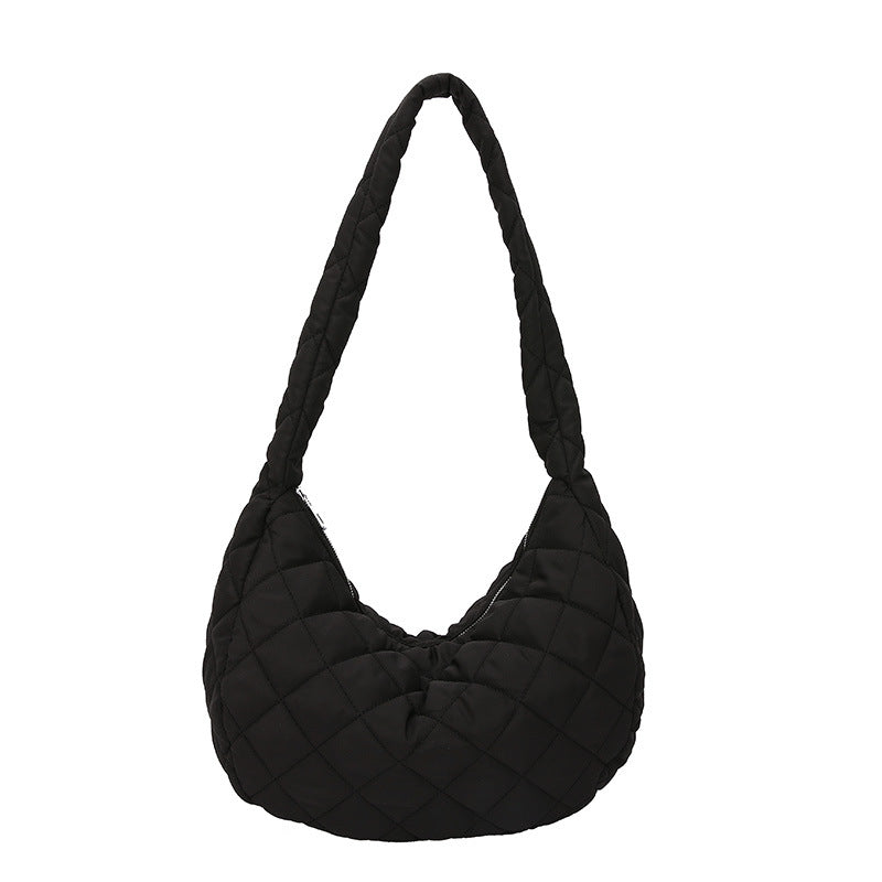 Gepolsterte Hobo-Schultertasche