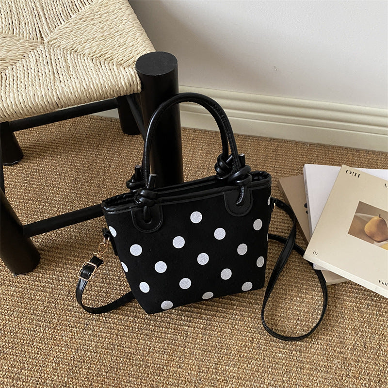 Punktmuster Mini-Handtasche